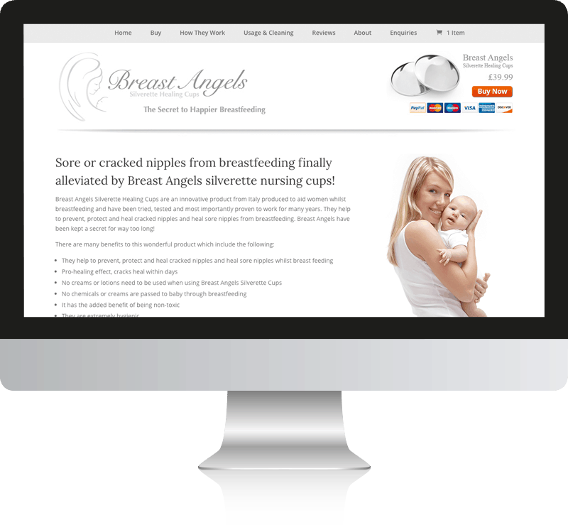Breast Angels WooCommerce Web Design