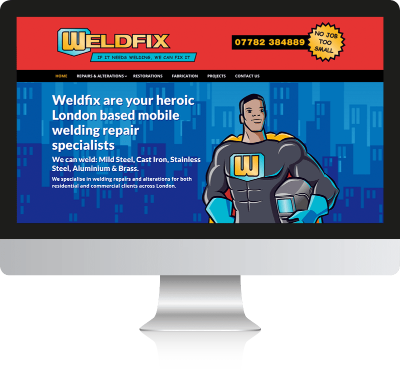 Welder Web Design for Weldfix Ltd
