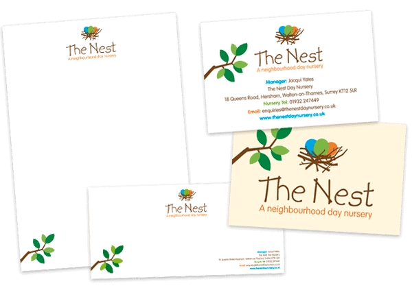 The Nest Day Nursery Stationery