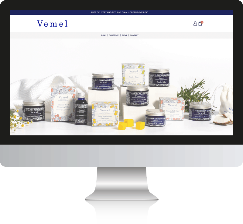Vemel WordPress and WooCommerce Website Design