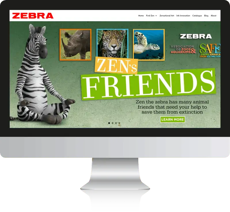 Zebra Pens WordPress Website Design