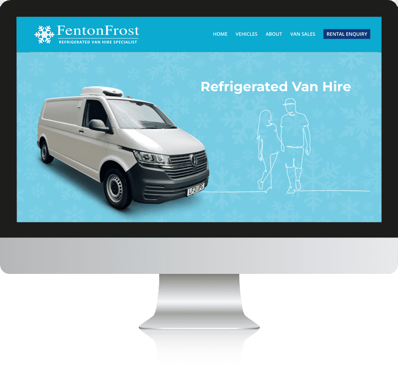 refrigerated van hire website design Reigate